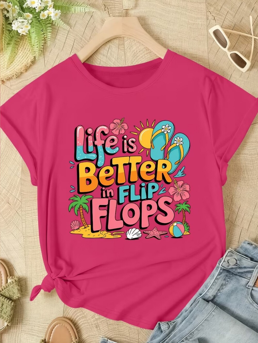 Flip Flop T-Shirt NIP - Picture 1 of 4